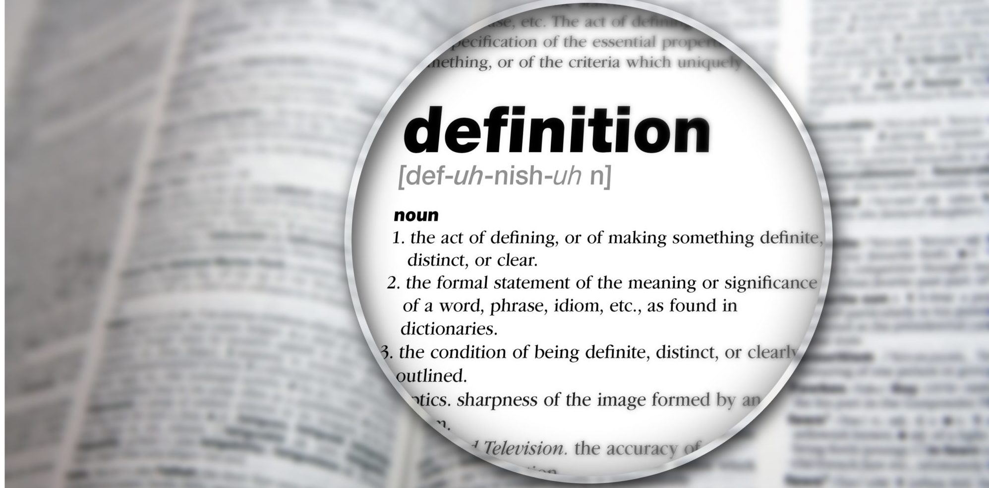 What Does By Definition Mean