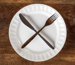 Fasting - empty plate