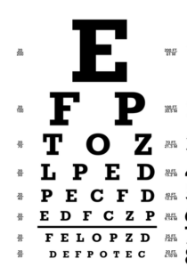eyesight - Snellen chart