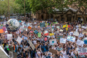 climate debate - mass demonstration